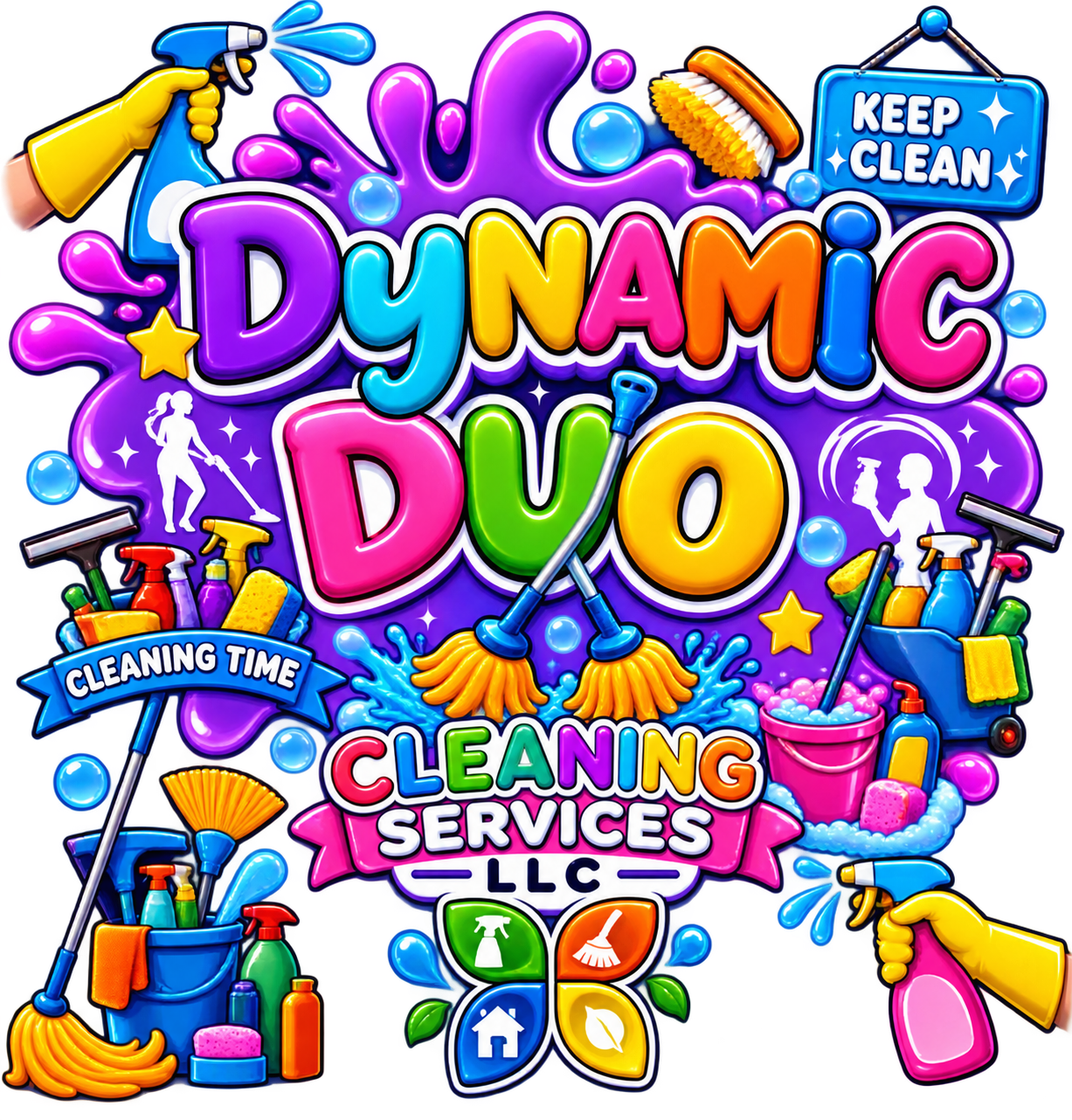Dynamic Duo Cleaning Services LLC official logo